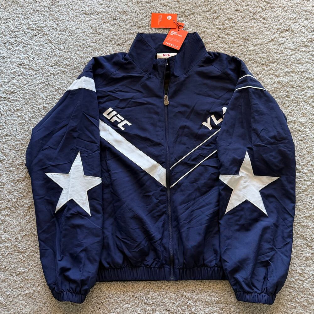 Men's YoungLA (RARE) 5144 UFC TracksuitJacket, XL NWT NavyBlue
